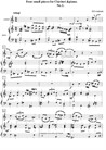 Four small pieces for clarinet and piano. No.1