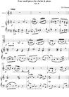 Four small pieces for clarinet and piano. No.4